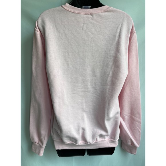 Jerzees Let It Snow Pink Christmas Sweater Crewneck Size S Barbiecore Holidays - Picture 5 of 8